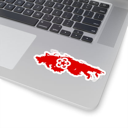 Flag-map of Comecon 1962-1964 (Russia) STICKER Vinyl Kiss-Cut Decal