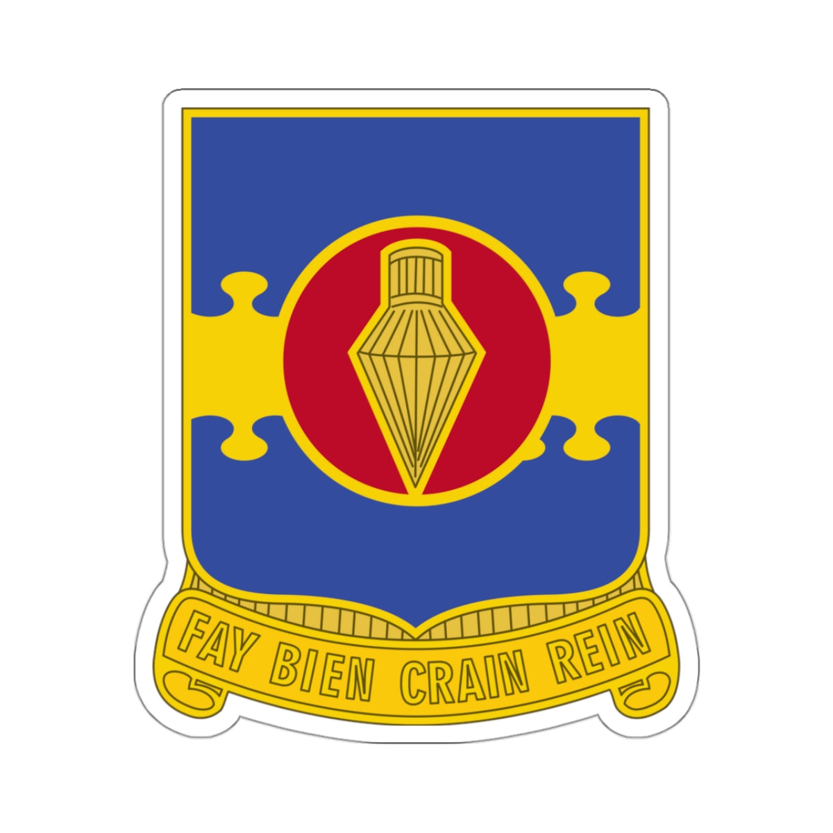 326 Airborne Engineer Battalion (U.S. Army) STICKER Vinyl Kiss-Cut Decal-3 Inch-White-The Sticker Space