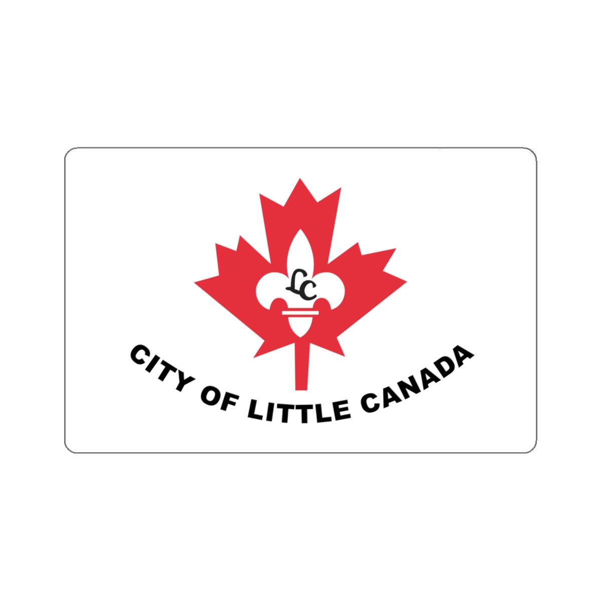 Flag of Little Canada, Minnesota - STICKER Vinyl Kiss-Cut Decal