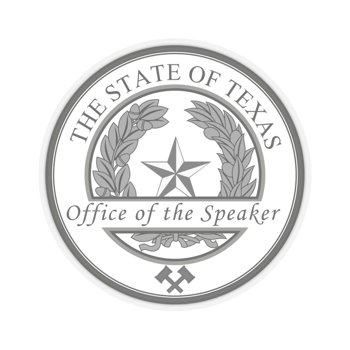 Seal of Speaker of the House of Texas - STICKER Vinyl Kiss-Cut Decal