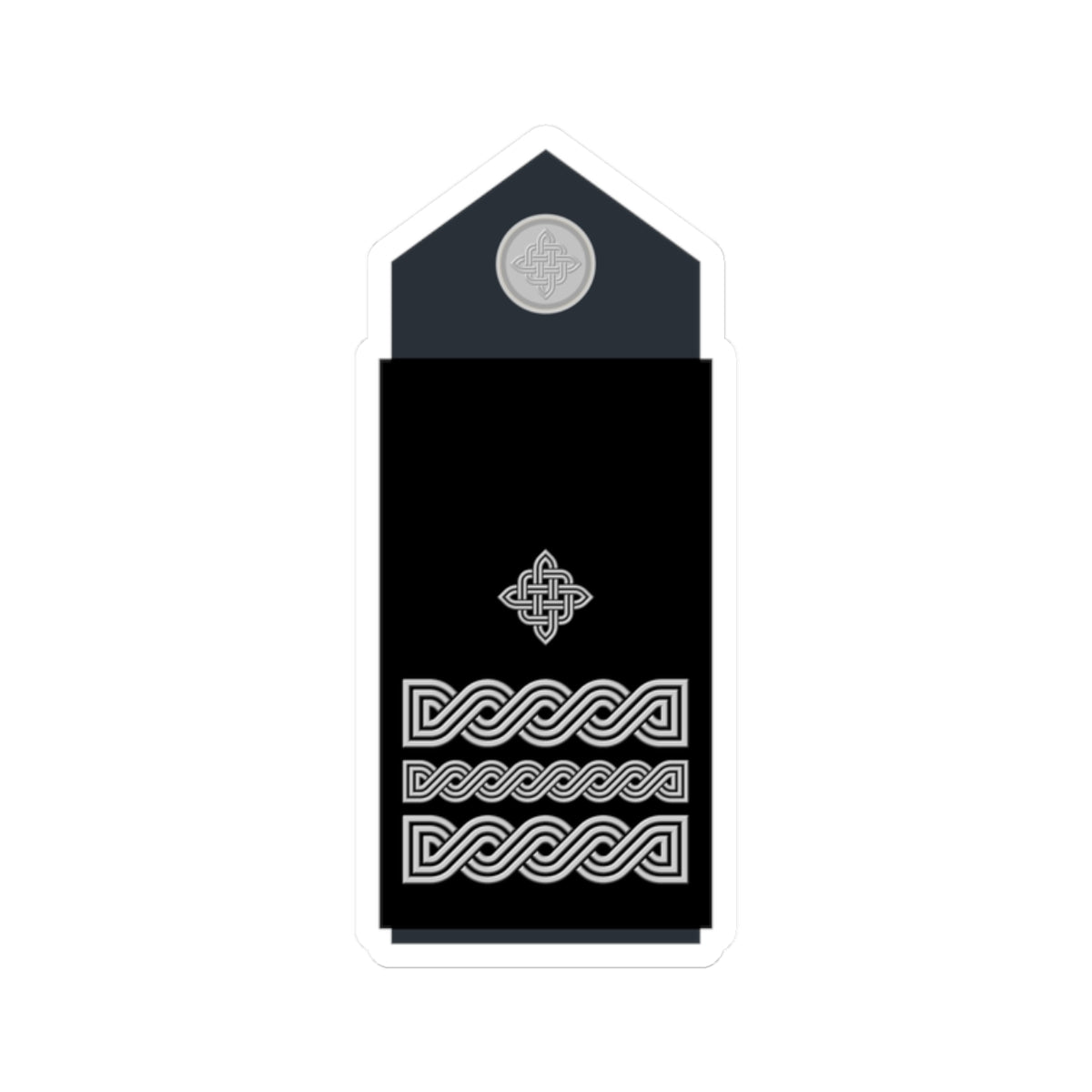 Naramenica službene odore brigadnog generala HRZ i PZO (Croatia) (Military Rank) STICKER Vinyl Kiss-Cut Decal