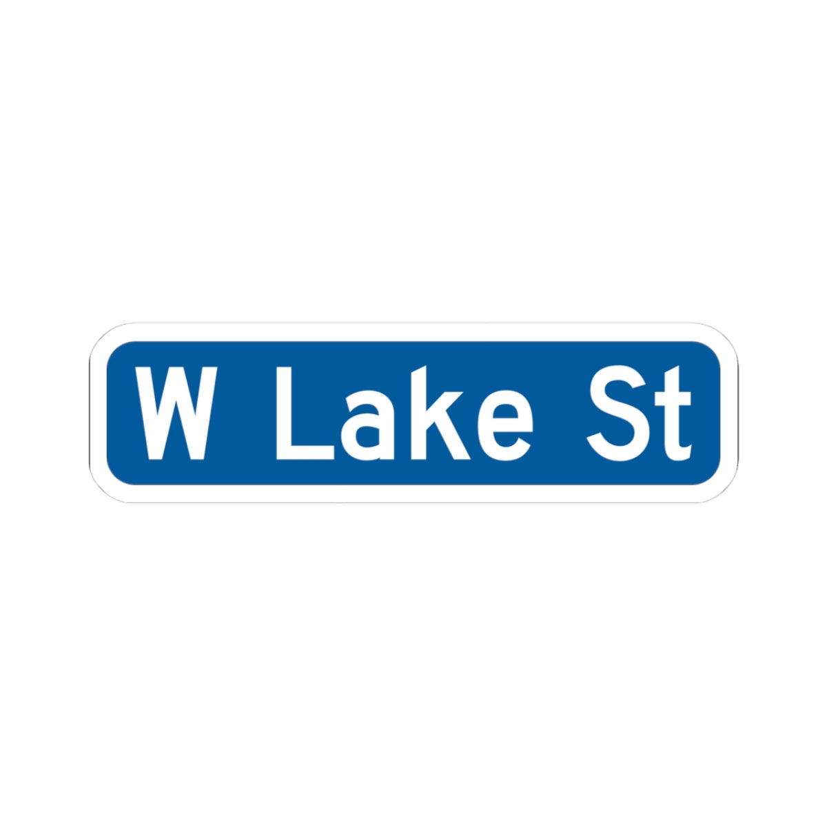 Minneapolis Arterial Street Sign (Minnesota) (Road Sign) STICKER Vinyl Kiss-Cut Decal