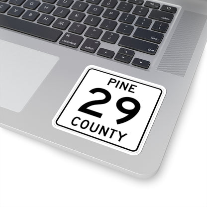 Pine County Route 29 MN (Minnesota) (Road Sign) STICKER Vinyl Kiss-Cut Decal