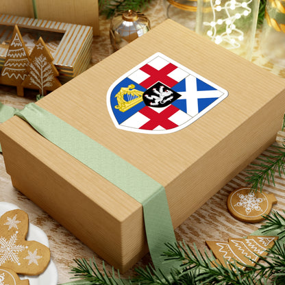 Arms of the Protectorate 1653-1659 (United Kingdom) (Coat of Arms) STICKER Vinyl Kiss-Cut Decal