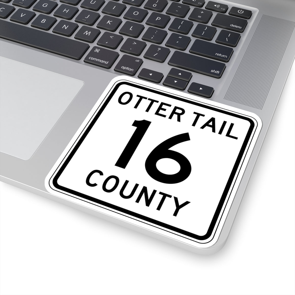 Otter Tail County Route 16 MN (Minnesota) (Road Sign) STICKER Vinyl Kiss-Cut Decal