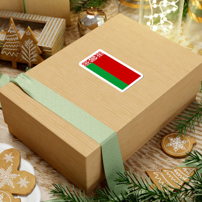 Flag of Belarus darker colors (Belarus) STICKER Vinyl Kiss-Cut Decal