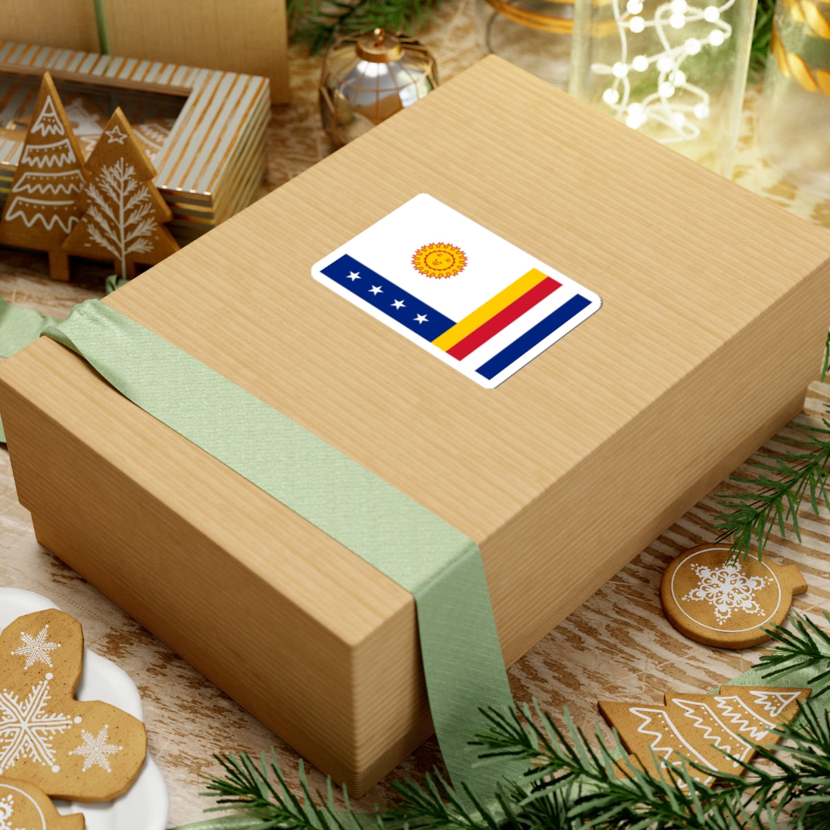 Flag of Vargas State (Venezuela) STICKER Vinyl Kiss-Cut Decal