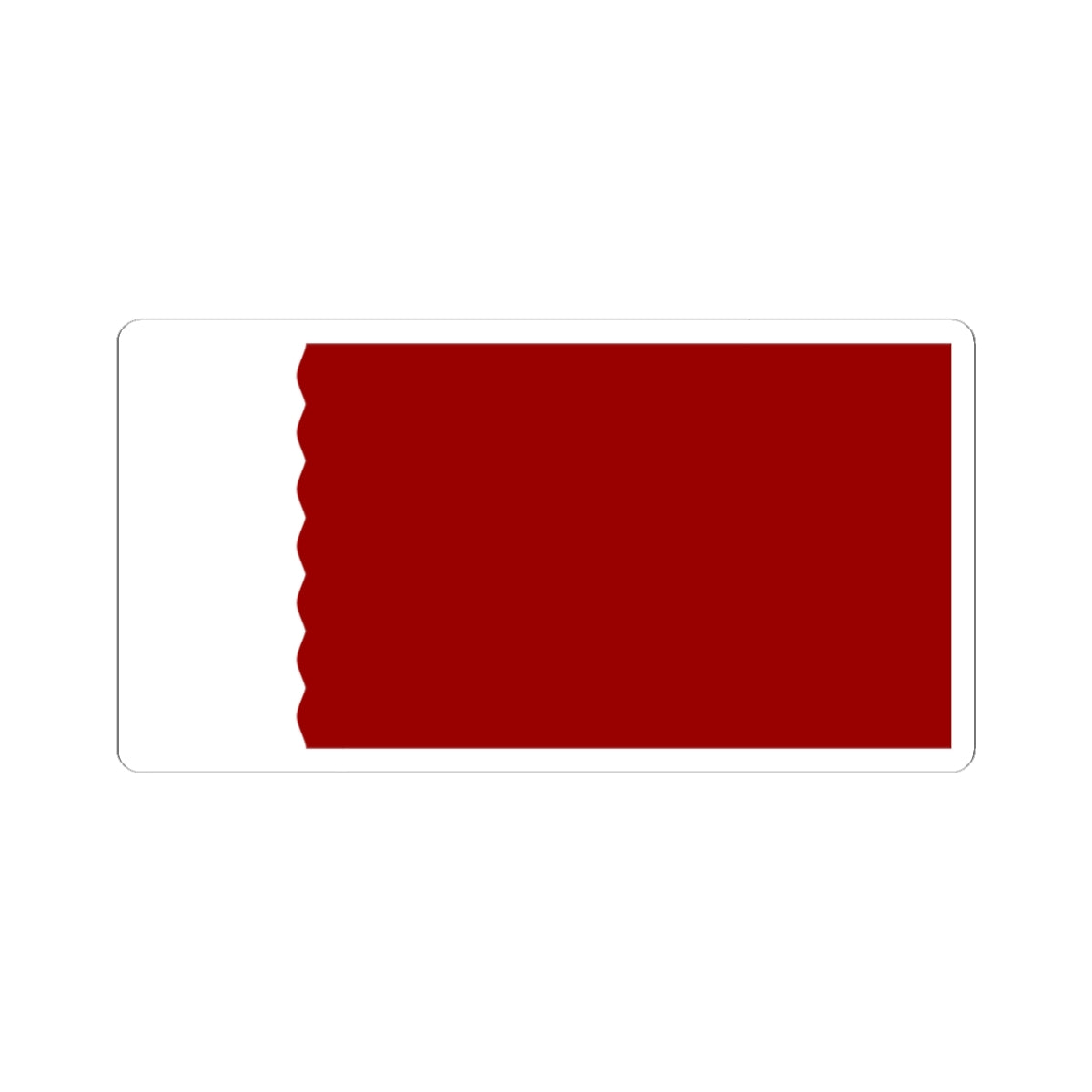 Flag of Qatar 1932-1936 (Qatar) STICKER Vinyl Kiss-Cut Decal