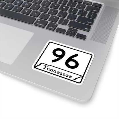 Tennessee 96 (Tennessee) (Road Sign) STICKER Vinyl Kiss-Cut Decal
