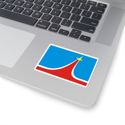 Flag of Lyubertsy Moscow oblast 2007 (Russia) STICKER Vinyl Kiss-Cut Decal