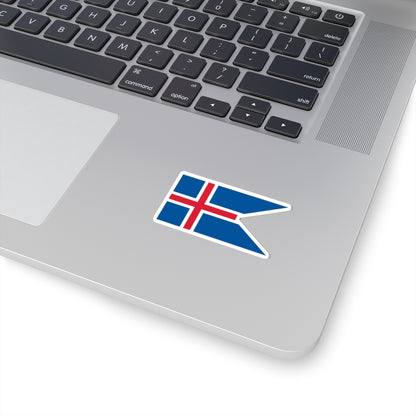 Flag of Iceland state (Iceland) STICKER Vinyl Kiss-Cut Decal