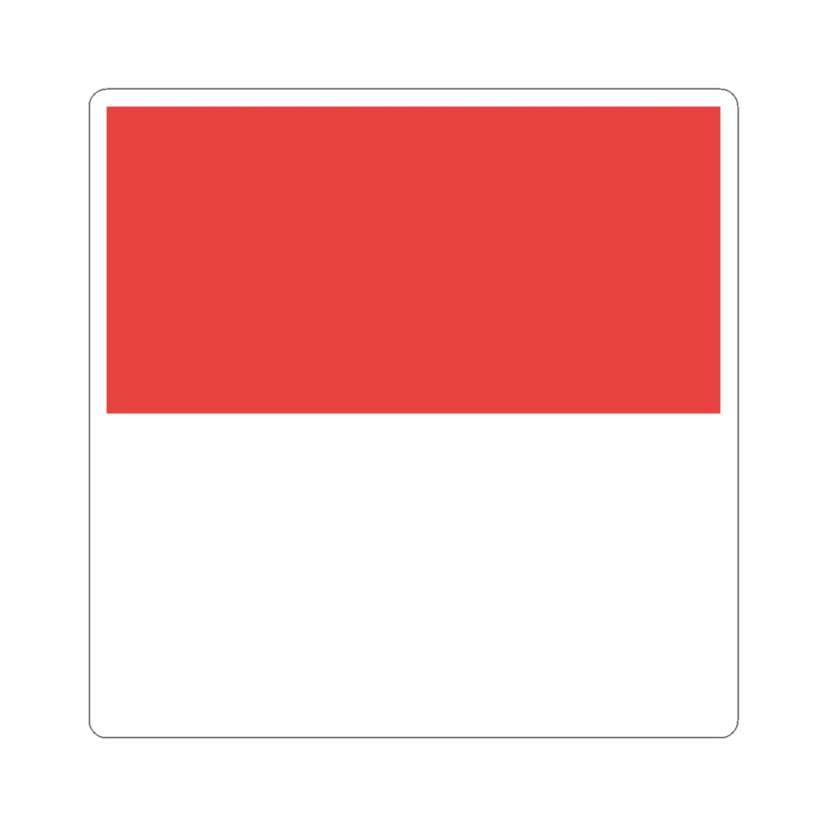 Flag of Canton of Solothurn (Switzerland) STICKER Vinyl Kiss-Cut Decal