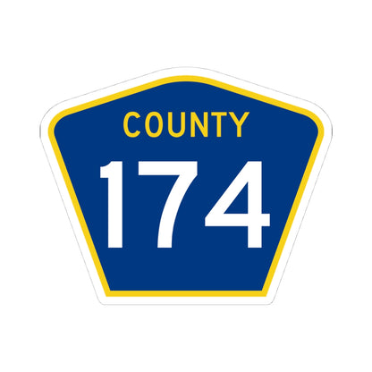 County 174 MN (Minnesota) (Road Sign) STICKER Vinyl Kiss-Cut Decal