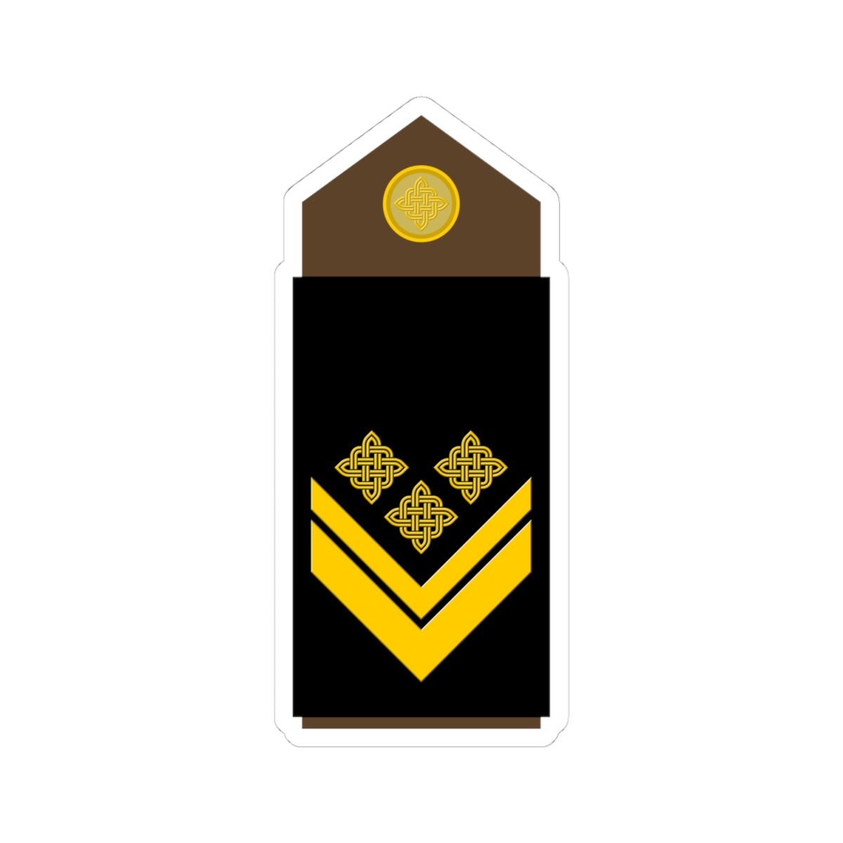 Army HRV OR 09 (Croatia) (Military Rank) STICKER Vinyl Kiss-Cut Decal