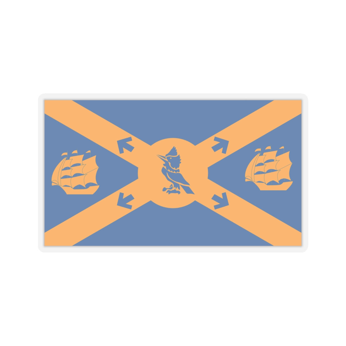 Flag of Halifax Canada - STICKER Vinyl Kiss-Cut Decal