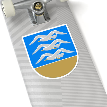 Rauman mlk.vaakuna (Finland) (Coat of Arms) STICKER Vinyl Kiss-Cut Decal