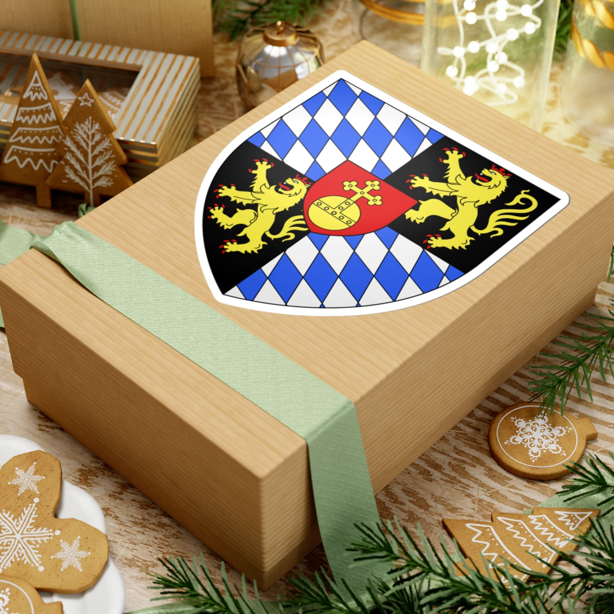 Armoiries électeurs de Bavière (Czech Republic) (Coat of Arms) STICKER Vinyl Kiss-Cut Decal