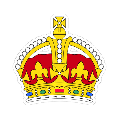1901 pattern Tudor Crown plain 2D (United Kingdom) (Coat of Arms) STICKER Vinyl Kiss-Cut Decal