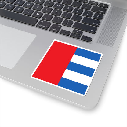 CHE Rhazuns Flag (Switzerland) STICKER Vinyl Kiss-Cut Decal