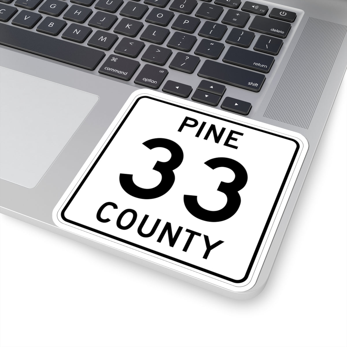 Pine County Route 33 MN (Minnesota) (Road Sign) STICKER Vinyl Kiss-Cut Decal