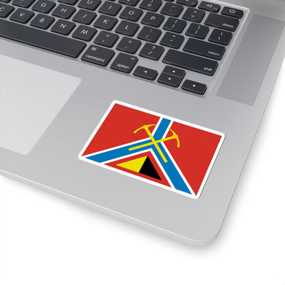 Flag of Susumansky rayon Magadan Oblast (Russia) STICKER Vinyl Kiss-Cut Decal