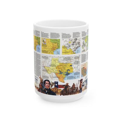USA - Texas 2 (1986) (Map) White Coffee Mug-15oz-The Sticker Space