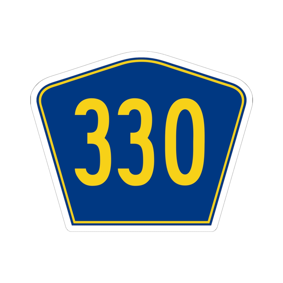 PR secondary 330 (Puerto Rico) (Road Sign) STICKER Vinyl Kiss-Cut Decal