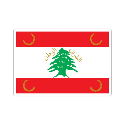 Flag of the Lebanese Armed Forces Front (Lebanon) STICKER Vinyl Kiss-Cut Decal