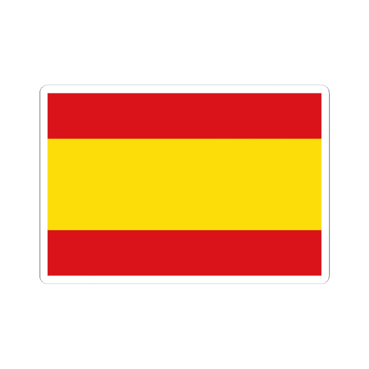 Flag of Spain Civil alternate colours (Spain) STICKER Vinyl Kiss-Cut Decal