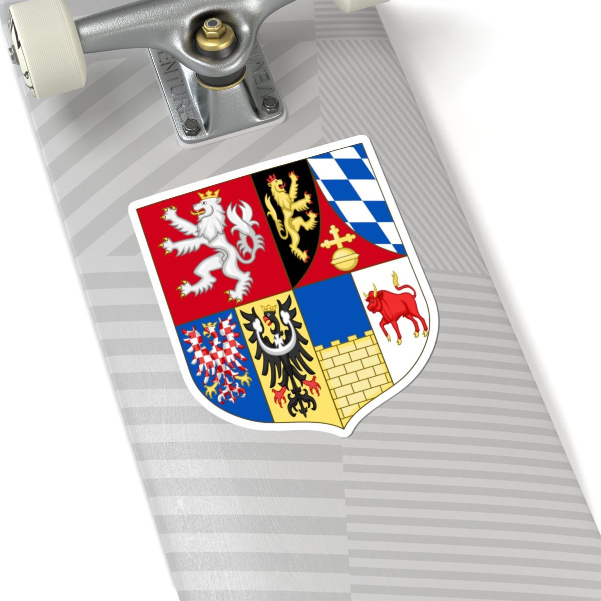 Arms of Frederick V of the Palatinate as King of Bohemia (Czech Republic) (Coat of Arms) STICKER Vinyl Kiss-Cut Decal