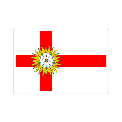 Flag of Yorkshire Flag Institute (England) STICKER Vinyl Kiss-Cut Decal