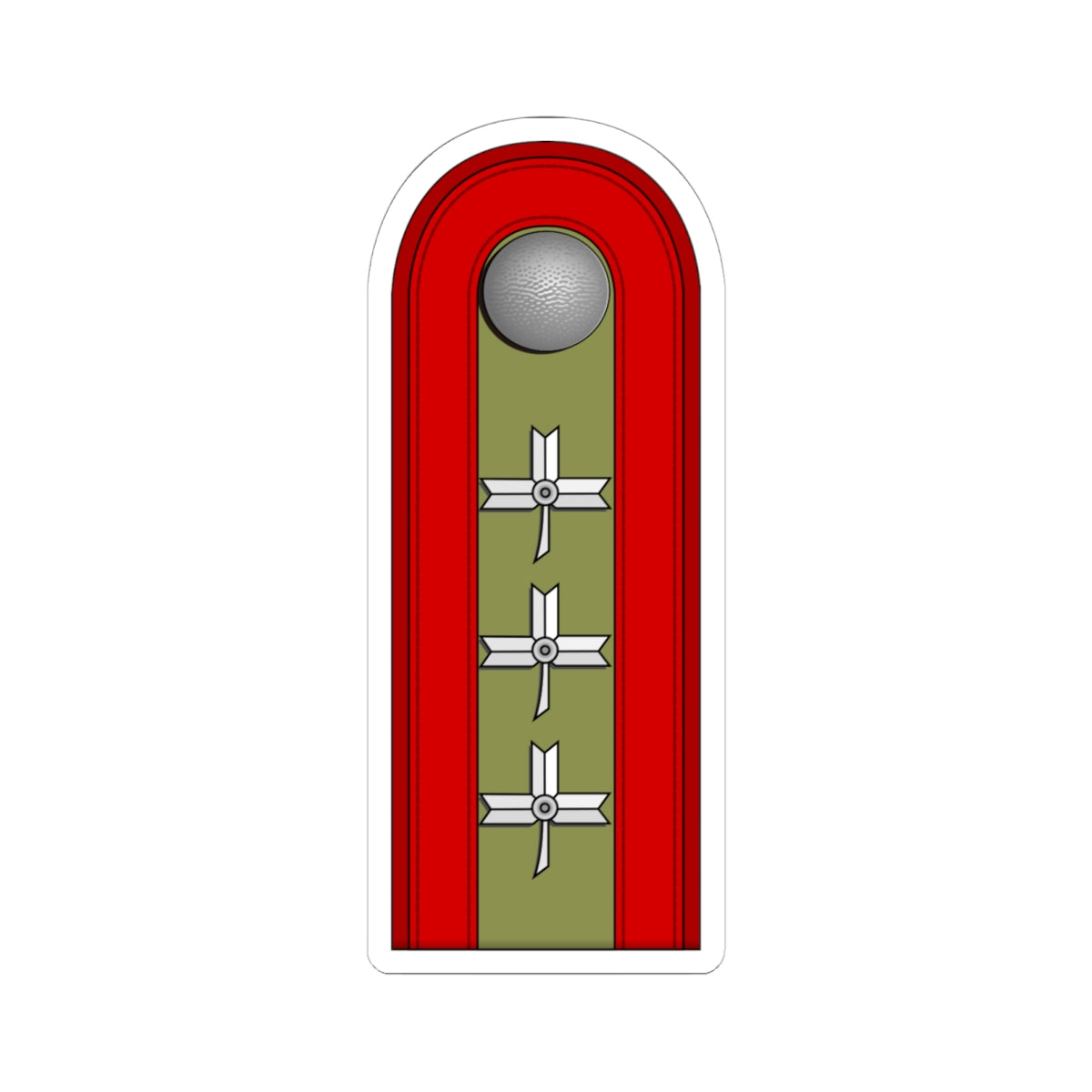 Croatia HOS OR 5 (Croatia) (Military Rank) STICKER Vinyl Kiss-Cut Decal