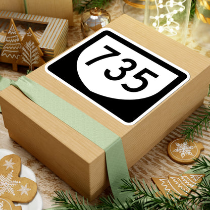 PR urban primary 735 (Puerto Rico) (Road Sign) STICKER Vinyl Kiss-Cut Decal