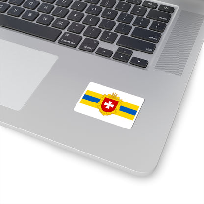 Flag of Rivne Oblast (Ukraine) STICKER Vinyl Kiss-Cut Decal