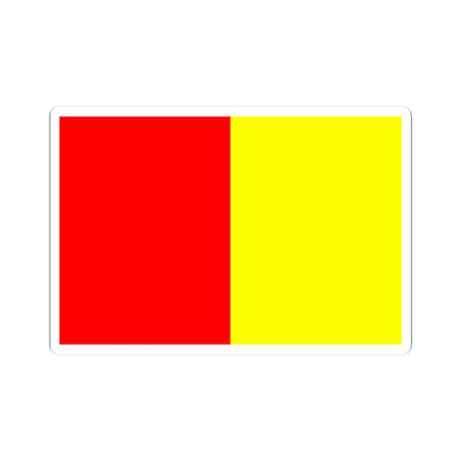 Flag of Grenoble (France) STICKER Vinyl Kiss-Cut Decal
