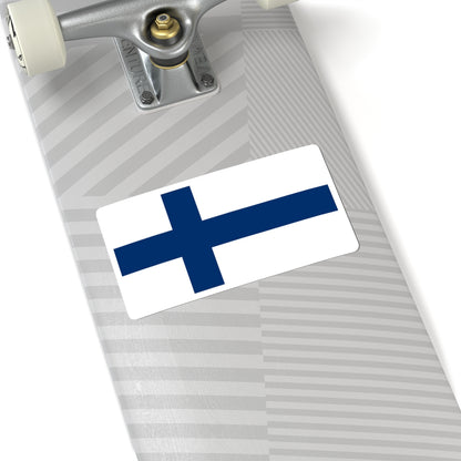 Flag of Finland 1-2 (Finland) STICKER Vinyl Kiss-Cut Decal