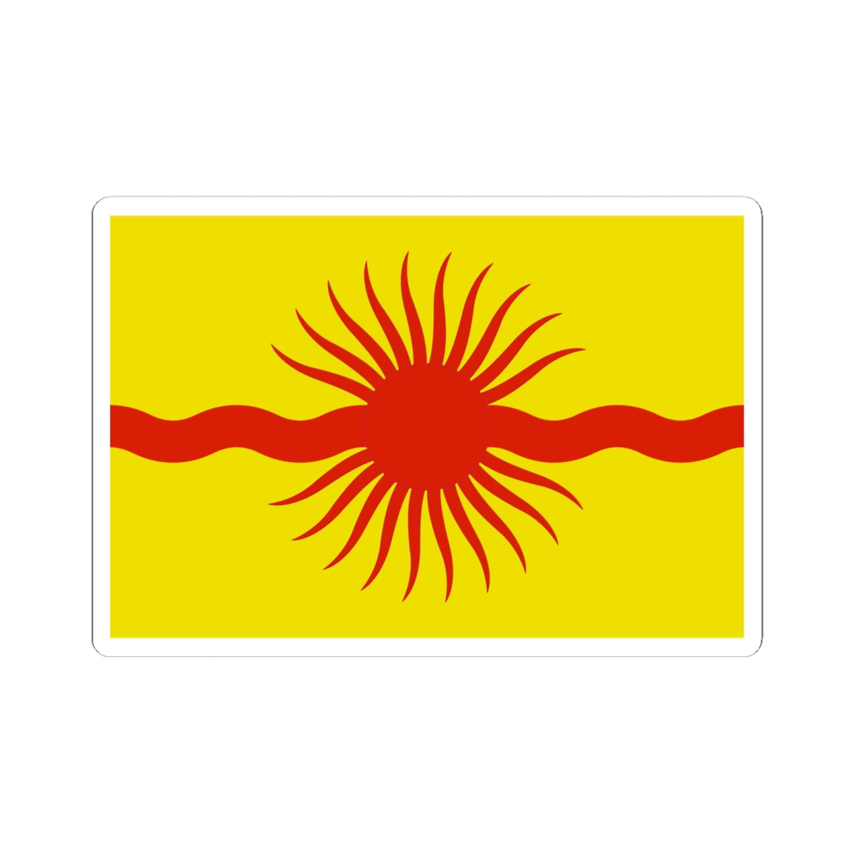 Flag of Krasnopahorskoe Moscow oblast (Russia) STICKER Vinyl Kiss-Cut Decal