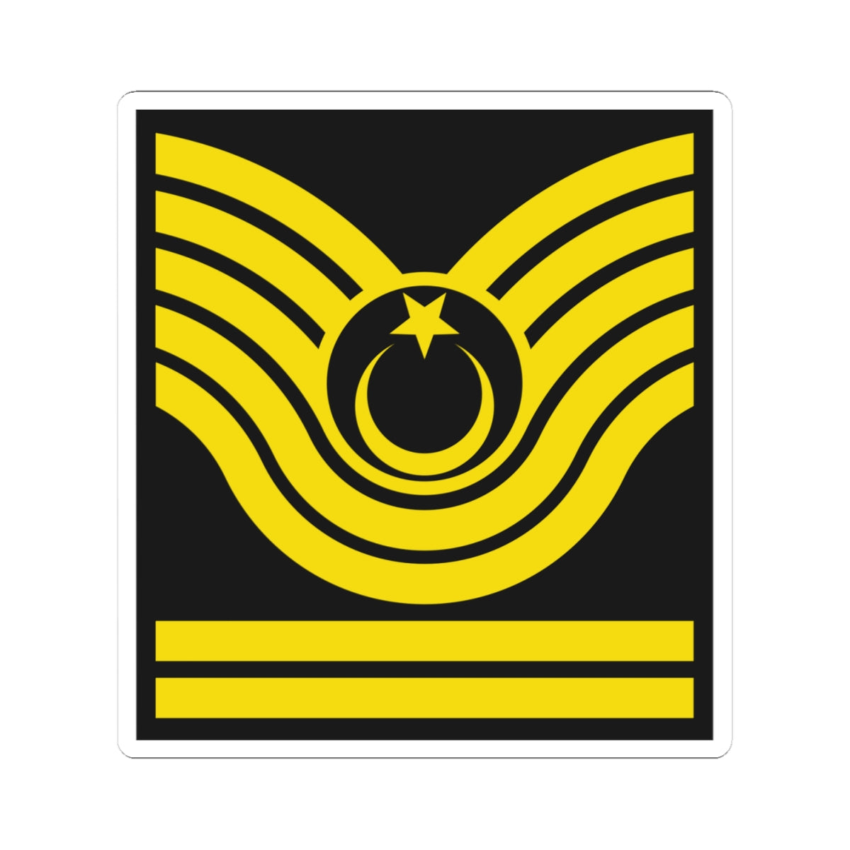 Army TUR OR 09 (Turkey) (Military Rank) STICKER Vinyl Kiss-Cut Decal