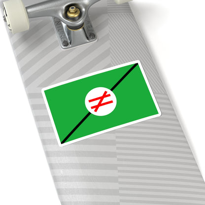 Flag of Pan-Iranist-Party (Iran) STICKER Vinyl Kiss-Cut Decal