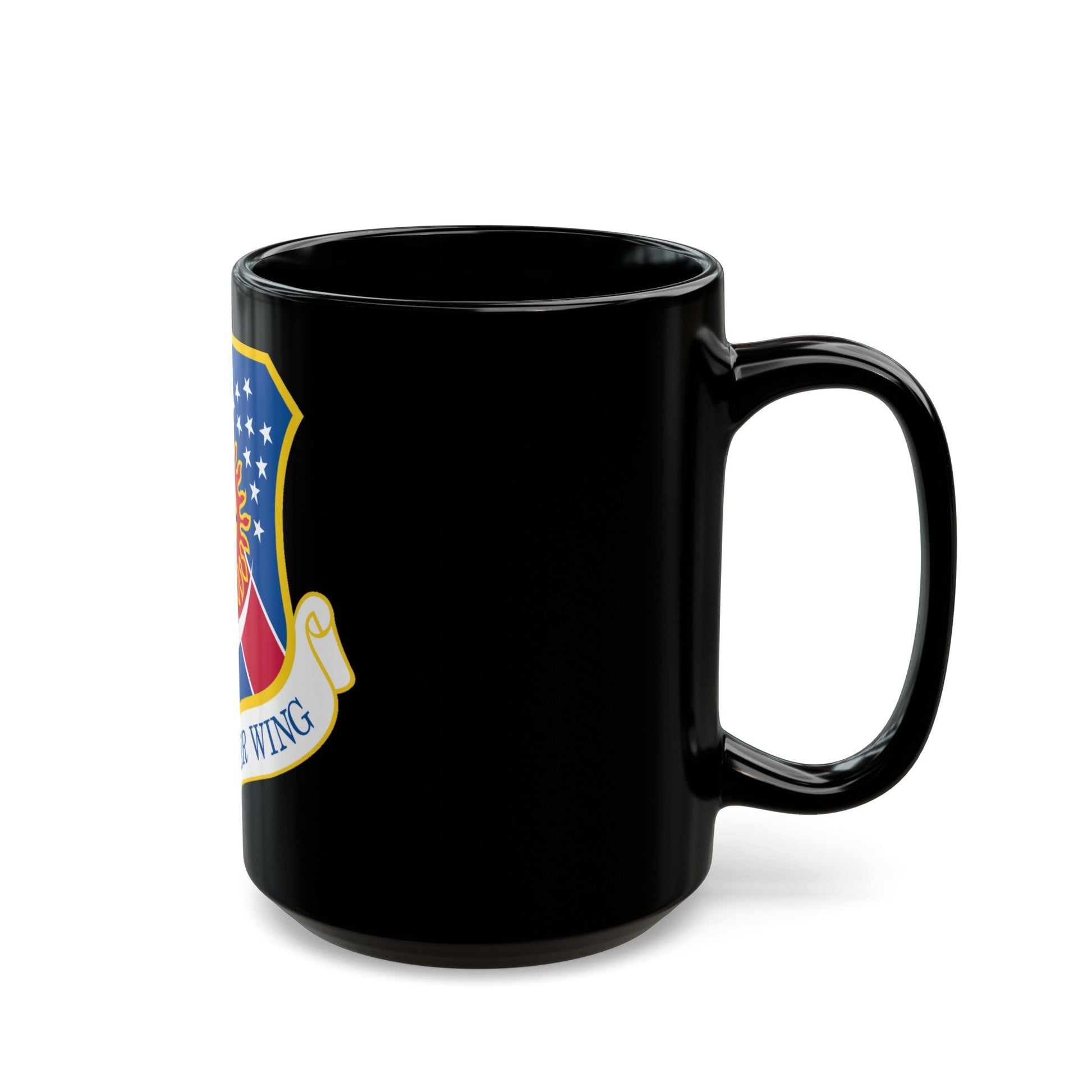 114th Fighter Wing (U.S. Air Force) Black Coffee Mug-The Sticker Space