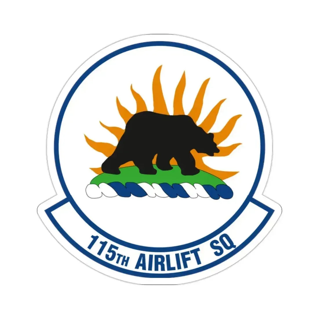 115 Airlift Squadron (U.S. Air Force) STICKER Vinyl Die-Cut Decal 2 Inch - The Sticker Space
