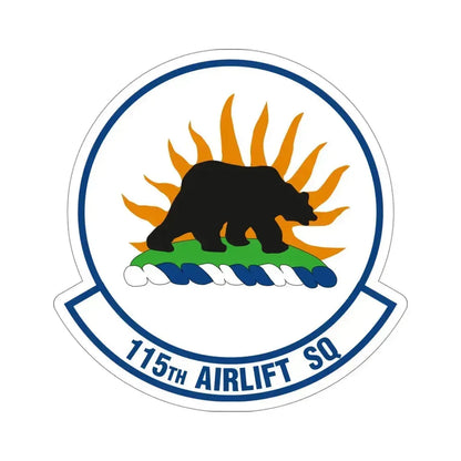 115 Airlift Squadron (U.S. Air Force) STICKER Vinyl Die-Cut Decal 4 Inch - The Sticker Space