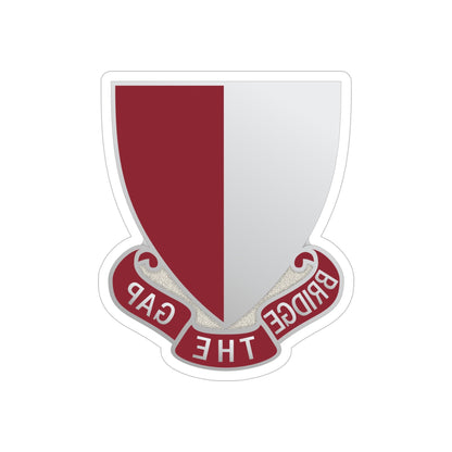 115 Engineer Battalion (U.S. Army) REVERSE PRINT Transparent STICKER-5" × 5"-The Sticker Space