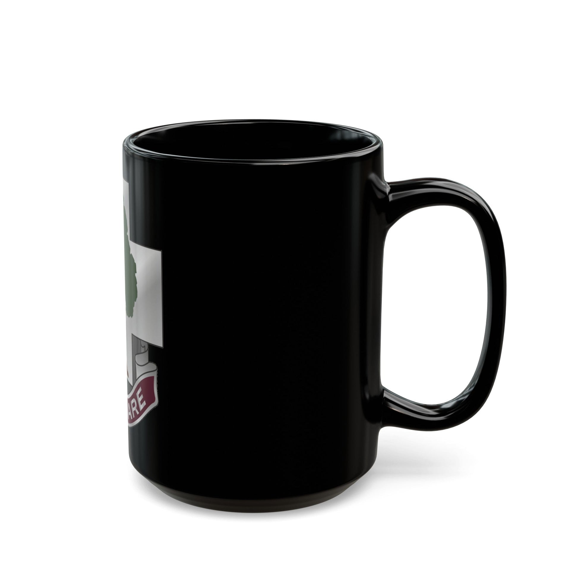 115 Field Hospital (U.S. Army) Black Coffee Mug-The Sticker Space