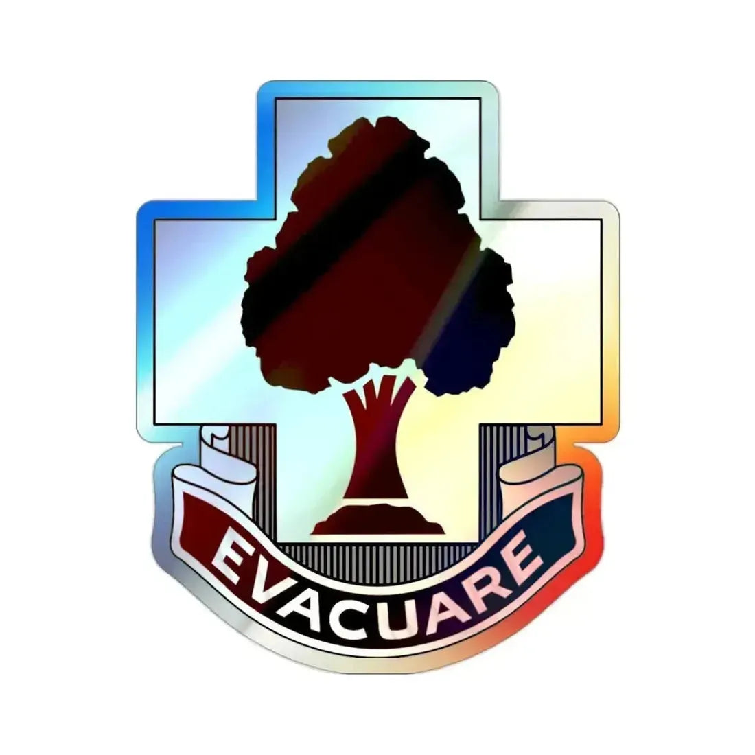 115 Field Hospital (U.S. Army) Holographic STICKER Die-Cut Vinyl Decal 2 Inch Holographic - The Sticker Space