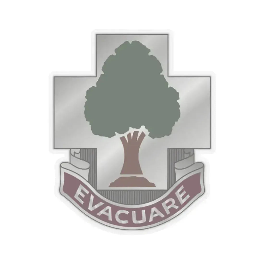 115 Field Hospital (U.S. Army) STICKER Vinyl Kiss-Cut Decal 2 Inch Transparent - The Sticker Space