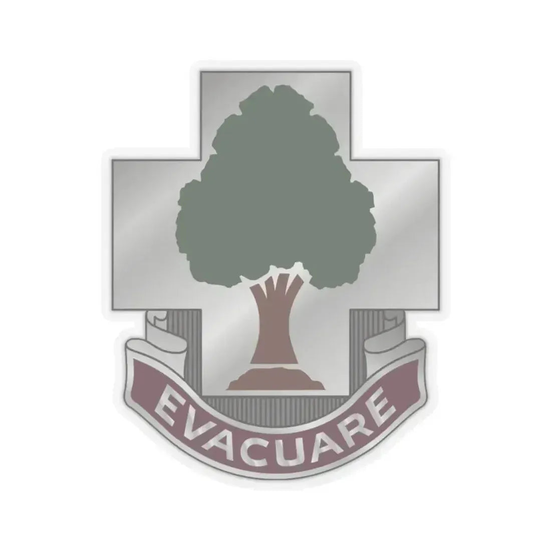 115 Field Hospital (U.S. Army) STICKER Vinyl Kiss-Cut Decal 3 Inch Transparent - The Sticker Space