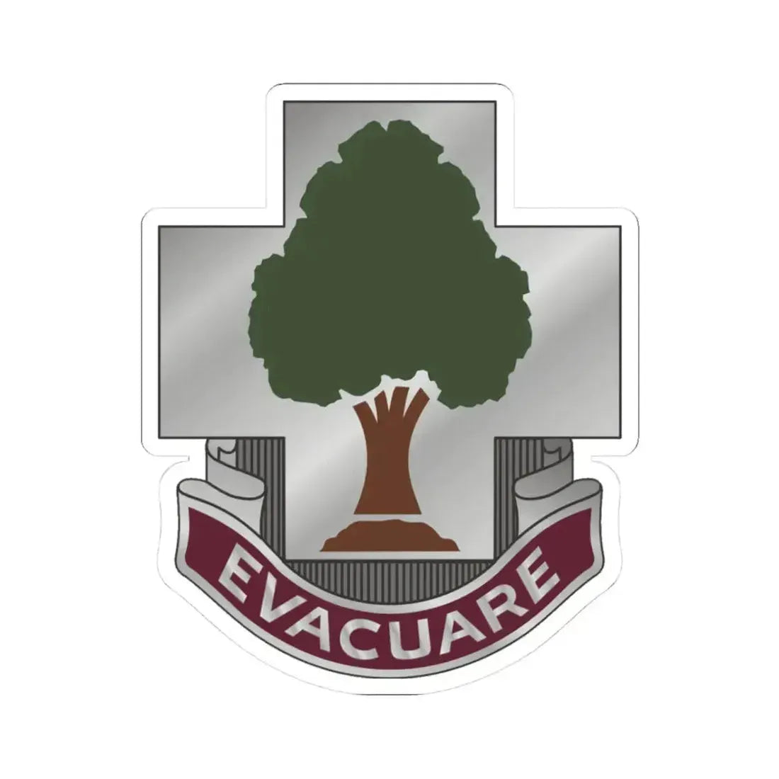 115 Field Hospital (U.S. Army) STICKER Vinyl Kiss-Cut Decal 3 Inch White - The Sticker Space