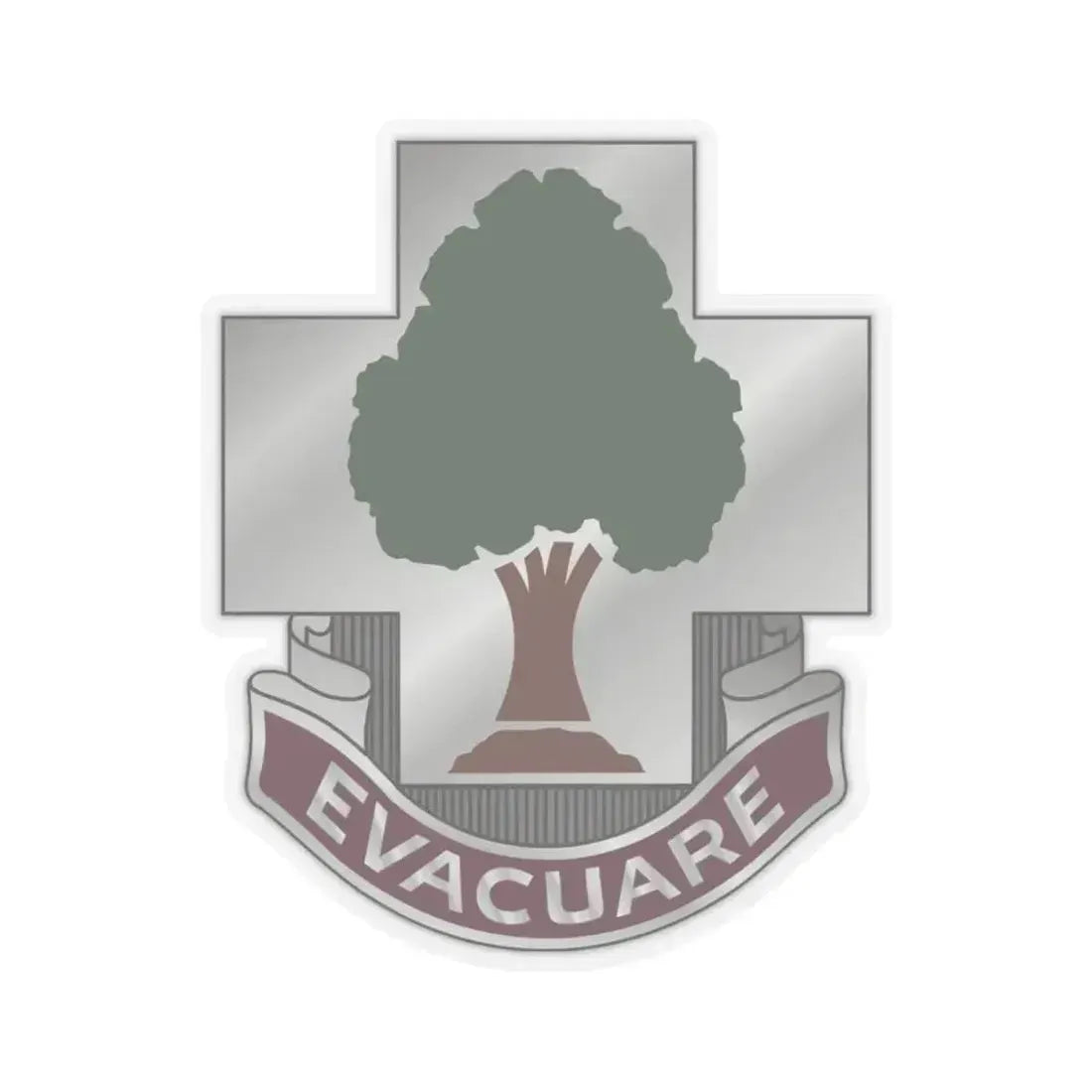 115 Field Hospital (U.S. Army) STICKER Vinyl Kiss-Cut Decal 4 Inch Transparent - The Sticker Space