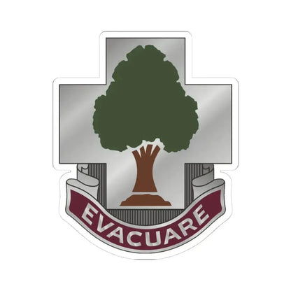 115 Field Hospital (U.S. Army) STICKER Vinyl Kiss-Cut Decal 4 Inch White - The Sticker Space